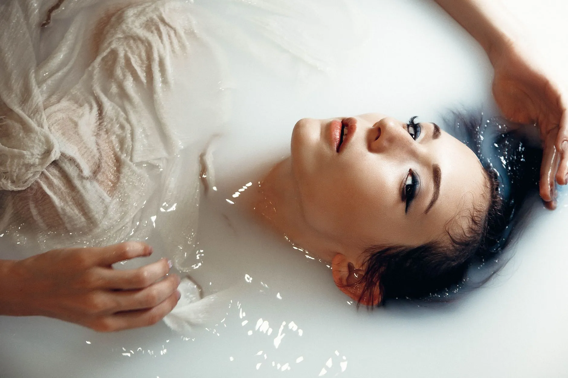 Gentle, soft imagery representing care for sensitive skin