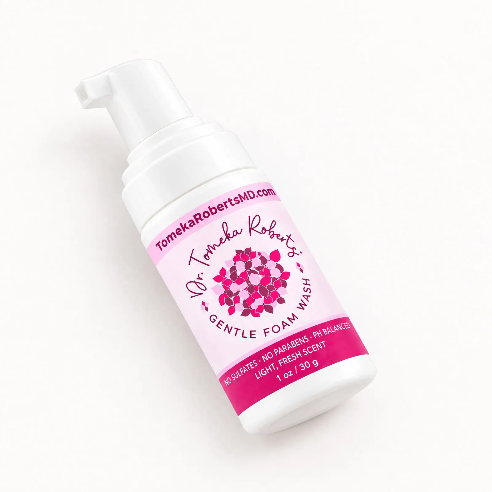 The 1 oz Fresh Scent travel bottle lying on its side, label facing the camera
